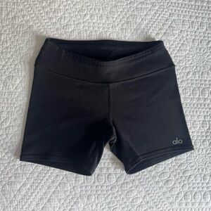 Alo Yoga 5" Airbrush Low-Waist Biker Short Black XXS